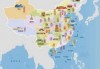 中国旅游景点分布地图，中国旅游景点路线图