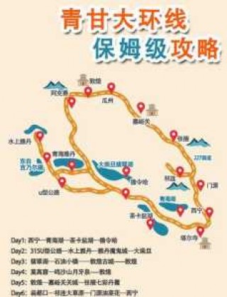 青海湖旅游攻略路线图，青海湖旅游攻略路线图最新？