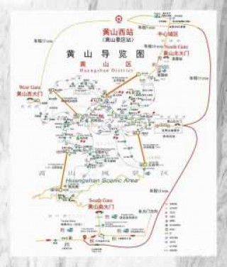 黄山旅游地图景点地图，黄山旅游地图景点地图大全？