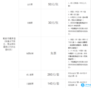 深圳欢乐谷门票费用表，深圳欢乐谷门票费用表最新？  第1张