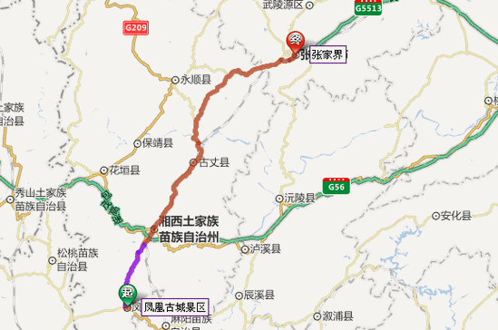 凤凰古城离张家界多远，从凤凰古城到张家界多远？  第2张