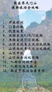 张家界门票费用一览表2021？张家界门票费用一览表2024年65岁以上？  第3张